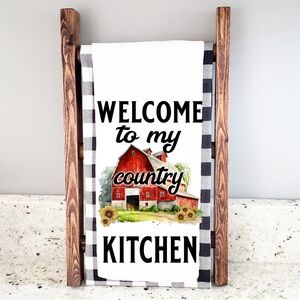 Handcrafted sublimation kitchen towel